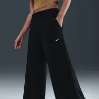 Nike Sportswear женская Mid-Rise Wide-Leg спортивные штаны цвет черный