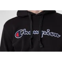 Кофта/футболка Champion Embroideколір червоний Script Logo Толстовка з капюшоном 217060-KK001 - Чорна