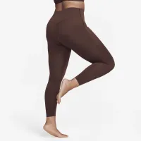 Nike Universa жіноча Medium-Support З високою талією 7/8 лосіни з кишенямиколір коричневий