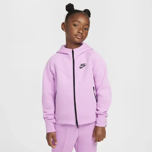 Nike Sportswear Tech Fleece Big детские (Girls') Full-Zip Толстовка с капюшоном Pink