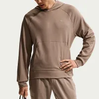 Nike Primary NanoKnit мужские Dri-FIT UV Protection Pullover Performance Толстовка с капюшоном цвет коричневый