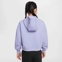 Nike Sportswear Tech Fleece Girls' оверсайз Толстовка с капюшоном цвет фиолетовый