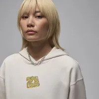 Nike Jordan Brooklyn Fleece жіноча Pullover Толстовка з капюшоном колір сірий