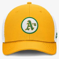 Oakland Athletics Cooperstown Rise мужские Nike Dri-FIT MLB Trucker Adjustable Hat Yellow