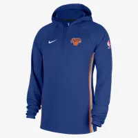 New York Knicks Zoned мужские Nike Dri-FIT NBA 1/4-Zip Толстовка с капюшоном синий