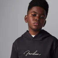 Nike Jordan MVP Big дитячі Fleece Pullover Толстовка з капюшоном колір чорний