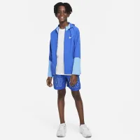 Nike Multi Big дитячі Woven тренувальні шорти блакитний