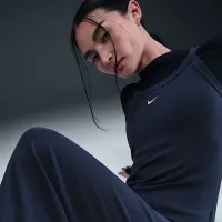 Nike Sportswear Chill Knit жіноча Tight Mini-Rib Tank Костюм блакитний