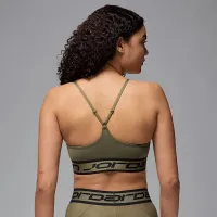 Nike Jordan Sport Indy женская Light Support Sports Bra цвет зеленый