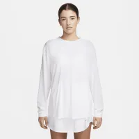 Nike One Relaxed жіноча Dri-FIT Long-Sleeve Top колір білий