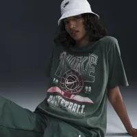 Nike жіноча Short-Sleeve баскетбольні футболка колір зелений