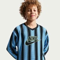 Nike Sportswear Collection Big дитячі Long-Sleeve Mesh Jersey блакитний