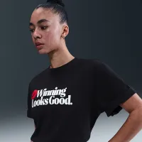 Nike Essential жіноча футболка колір чорний