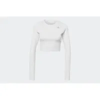 Футболка adidas Fast Flower Crop Long Sleeve Running Tee HB9237 - Біла