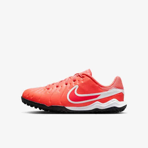 Nike Jr. Tiempo Legend 10 Academy Little/Big детские Turf Low-Top Soccer Кроссовки Pink