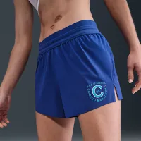 Nike Swift жіноча Dri-FIT Mid-Rise Brief-Lined Running шорти колір фіолетовий