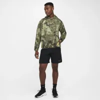Nike Camo мужские Therma-FIT Versatile Pullover Толстовка с капюшоном цвет зеленый