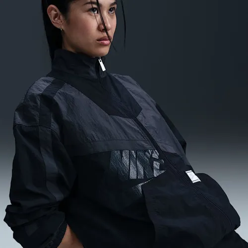 Nike Sportswear женская оверсайз Woven Куртка цвет серый