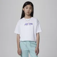 Nike Jordan Big дитячі Galaxy Game футболка колір білий