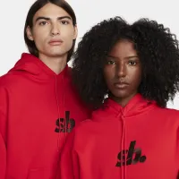Nike SB Fleece Pullover Skate Толстовка з капюшоном колір червоний