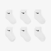 Nike Logo Ankle носки Box набор (6 пары) Baby носки цвет белый