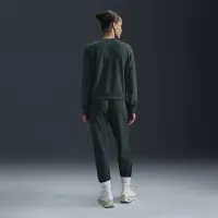 Nike Dri-FIT One жіноча Crew-Neck French Terry світшот колір зелений