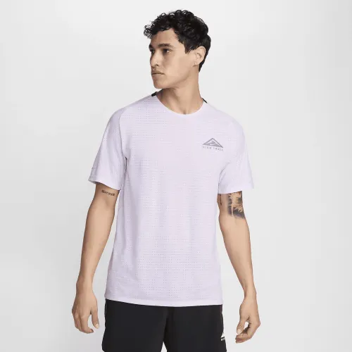Nike Trail Solar Chase чоловічі Dri-FIT Short-Sleeve Running Top колір фіолетовий