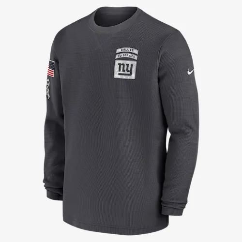 New York Giants Salute to Service Edge Lockup мужские Nike NFL Long-Sleeve Top цвет серый