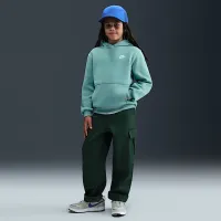 Nike Sportswear Club Fleece Big дитячі Pullover Толстовка з капюшоном колір зелений