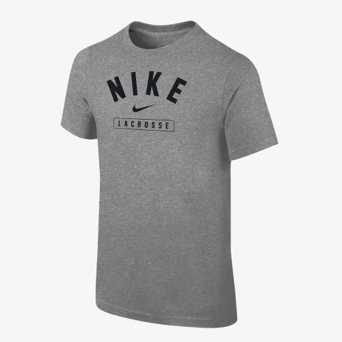 Nike Lacrosse Big детские (для мальчиков) футболка цвет серый