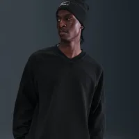 Nike x Stüssy Pullover Thermal колір чорний