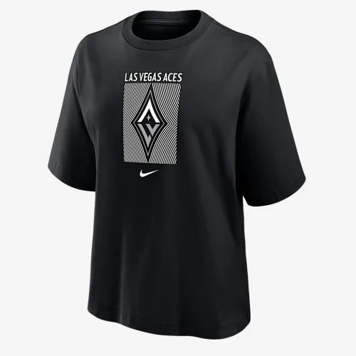 Las Vegas Aces жіноча Nike WNBA Boxy футболка колір чорний