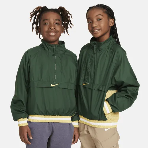 Nike Big детские (для мальчиков) Repel Long-Sleeve 1/2-Zip Куртка цвет зеленый