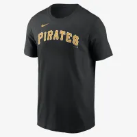 Pittsburgh Pirates Fuse Wordmark мужские Nike MLB футболка цвет черный