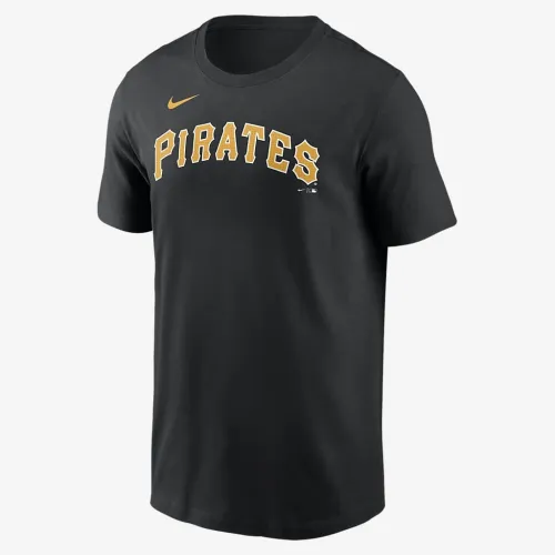 Pittsburgh Pirates Fuse Wordmark чоловічі Nike MLB футболка колір чорний