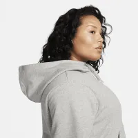 Nike Sportswear Club Fleece жіноча Funnel-Neck Толстовка з капюшоном (великі розміри) колір сірий