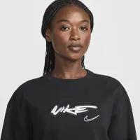 Nike Sportswear Breaking женская Loose French Terry Top цвет черный