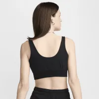 Nike Sportswear Chill Terry женская Slim French Terry Cropped Tank цвет черный