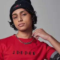 Nike Jordan Big детские Embroideцвет красный Logo футболка цвет красный