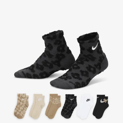 Nike Little дитячі Fashion Ankle шкарпетки (6 пар) різнокольорові