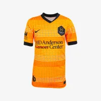 Houston Dash 2025 Stadium Home Big детские Nike Dri-FIT NWSL Replica Jersey Orange