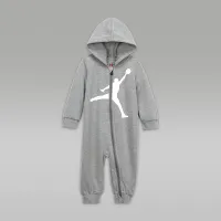 Nike Jordan Baby (0-9M) Full-Zip Coverall Grey
