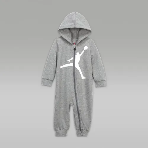 Nike Jordan Baby (0-9M) Full-Zip Coverall Grey