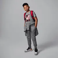 Nike Jordan Big детские MJ Photo футболка цвет серый
