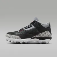 Nike Jordan 3 Mid TD чоловічі Football Cleats колір чорний