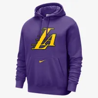 Los Angeles Lakers Club City Edition мужские Nike NBA Fleece Pullover Толстовка с капюшоном цвет фиолетовый