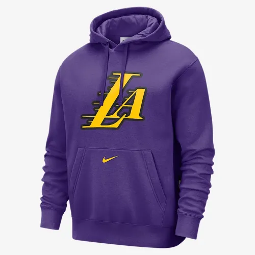 Los Angeles Lakers Club City Edition чоловічі Nike NBA Fleece Pullover Толстовка з капюшоном колір фіолетовий
