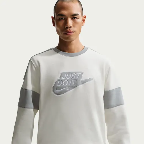Nike Sportswear Club чоловічі Fleece Crew-Neck світшот колір білий