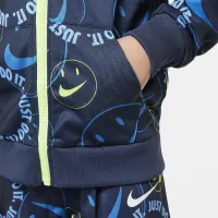 Nike Smiley Swoosh Printed Tricot набор Toddler Tracksuit синий