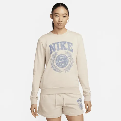 Nike Sportswear Club Fleece жіноча Crew-Neck світшот колір коричневий